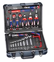 kwb Werkzeug-Koffer / Werkzeug-Set, 129-teilig, gefüllt, robust und hochwertig, ideal für den Haushalt oder die Garage, im stabilen Alu-Koffer mit