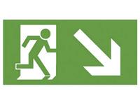 B-Safety Fluchtweg-Hinweisschild