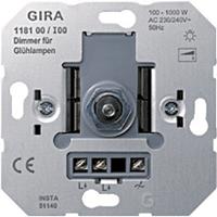 gira 118100 - Dimmer flush mounted 100VA 118100