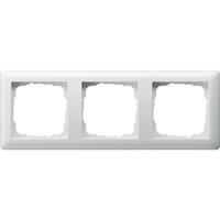 Gira 021303 - Cover frame shatterproof 3-fold, pure white glossy, 021303