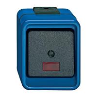 Schneider 370675 - Two-way switch surface mounted blue 370675, special offer