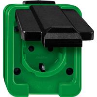 Schneider 279077 - Socket outlet protective contact green 279077, special offer
