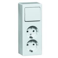 Peha H 6696/2 - Combination switch/wall socket outlet H 6696/2