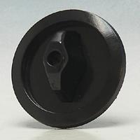 Berker Drehknopf Schalter/Taster 1930 schwarz glänzend ohne ISO Aufdruck