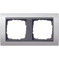 Gira 021206 - Frame 2-gang aluminium 021206