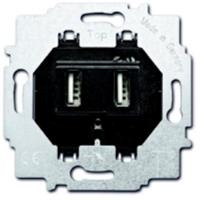 Busch-Jaeger outlet-component Basisunit, kunststof/met, wit, basiselement, USB voeding