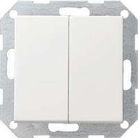 Gira 012503 - Series switch flush mounted white 012503