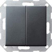 Gira 012528 - Series switch flush mounted anthracite 012528