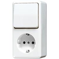 Jung 676 A WW - Combination switch/wall socket outlet 676 A WW