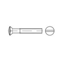 toolcraft Linsensenkschrauben M6 35mm Schlitz DIN 964 Stahl galvanisch verzinkt 200St.