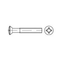 Bolverzonken schroeven M3 12 mm Kruiskop Phillips ISO 7047 RVS A2 1000 stuks toolcraft TO-5376465