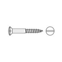 Lenskop verzonken houtschroeven 40 mm Sleuf DIN 95 Messing 200 stuks toolcraft TO-5446503