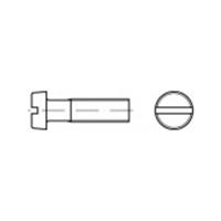 Cilinderschroeven M1 6 mm Sleuf DIN 84 Messing 100 stuks toolcraft TO-5445309