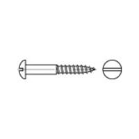 Bolkop houtschroeven 16 mm Sleuf DIN 96 Messing 200 stuks toolcraft TO-5446722