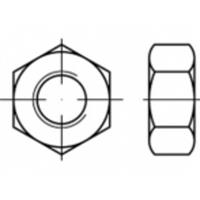 Zeskantmoeren M12 ISO 8673 Staal Galvanisch verzinkt 500 stuks toolcraft TO-5435511