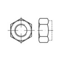 Zeskantmoeren M30 DIN 6925 Staal Galvanisch verzinkt 10 stuks toolcraft TO-5430150