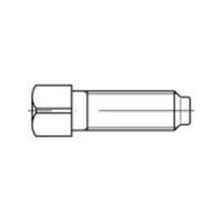 Vierkantbouten M20 100 mm Vierkant DIN 479 Staal 10 stuks toolcraft TO-5381538