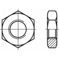 Zeskantmoeren M30 ISO 8675 Staal Galvanisch verzinkt 25 stuks toolcraft TO-5435730