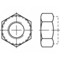 Zeskantmoeren M10 ISO 10511 Staal Galvanisch verzinkt 500 stuks toolcraft TO-5440233