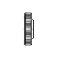 Kartelmoeren M10 DIN 467 Messing 10 stuks toolcraft TO-5447955