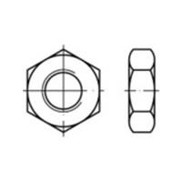 Zeskantmoeren M18 DIN 936 Messing 25 stuks toolcraft TO-5450040