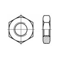 Zeskantmoeren M8 DIN 439 Messing 500 stuks toolcraft TO-5447685