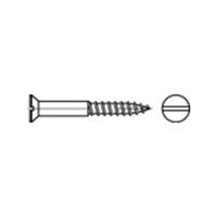 Verzonken houtschroeven 16 mm Sleuf DIN 97 Messing 200 stuks toolcraft TO-5447004