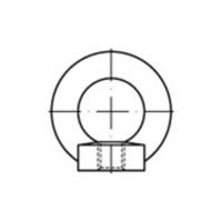 Ringmoeren M16 DIN 582 Staal Thermisch verzinkt 10 stuks toolcraft TO-5381595