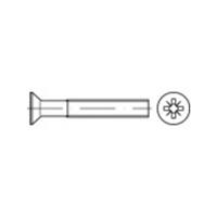 Verzonken schroeven M10 16 mm Kruiskop Pozidriv ISO 7046 RVS A2 100 stuks toolcraft TO-5376171