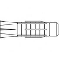 Plug toolcraft 51 mm TO-5455095 100 stuks