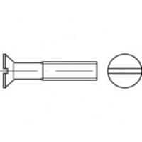 Verzonken schroeven M6 40 mm Sleuf ISO 2009 RVS A2 100 stuks toolcraft TO-5361231