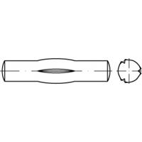 toolcraft TO-5438004 Geleidepen met middenkerf 3 mm Staal 250 stuks