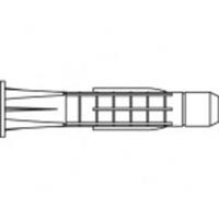 Plug toolcraft 52 mm TO-5455119 100 stuks