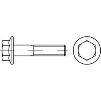 Zeskantbouten M12 25 mm Buitenzeskant (inbus) Staal Galvanisch verzinkt 100 stuks toolcraft TO-5391495