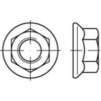 Zeskantmoeren M8 Staal Galvanisch verzinkt 1000 stuks toolcraft TO-5391285