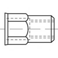 toolcraft Blindnietmutter M5 Stahl 500St.