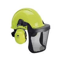 3mveiligheidpbms 3M™ PELTOR™ Helmcombinatie G3000NGB31V5J met G3000 helm, Optime l gehoorkap en V5J vizier, Neon-Groen