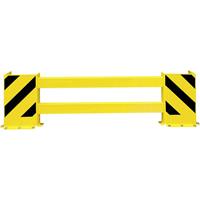 Regalschutz-Planken-Set mit Eck-Anfahrschutz für Einfachregal, Breite 900 – 1300 mm