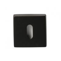 Hardbrass Sleutelrozet vario-vierkant dun 4mm - zwart