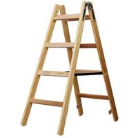 Holz-Stehleiter 2x4 Sprossen Höhe Stehleiter 1.2m - BRENNENSTUHL