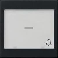 Gira Wip met belsymbool en indicatieveld mat zwart  0679005