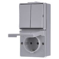 Jung 675 W - Combination switch/wall socket outlet 675 W