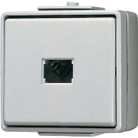 Jung 633 W - Push button 1 change-over contact grey 633 W