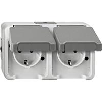 Schneider Electric MEG2321-8029 - Socket outlet protective contact grey MEG2321-8029, special offer