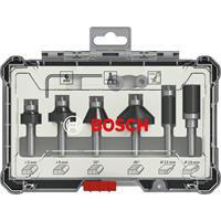 Bosch Trim&Edging Fräser Set, 6 tlg., ¼” Schaft 2607017470