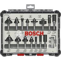 Bosch Fräser-Set, 8mm-Schaft, 15-teilig