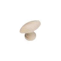 intersteel Möbelknopf glatt oval Holz
