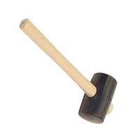 Gripline Rubber hamer hard 1350 gram met houten steel