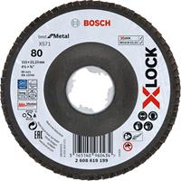 Bosch 2608619199 X-Lock Lamellenschijf Best for Metal - Schuin - Glasvezel - K80 - X571 - 115mm