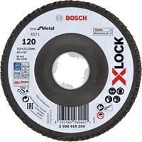 Bosch 2608619200 X-Lock Lamellenschijf Best for Metal - Schuin - Glasvezel - K120 - X571 - 115mm